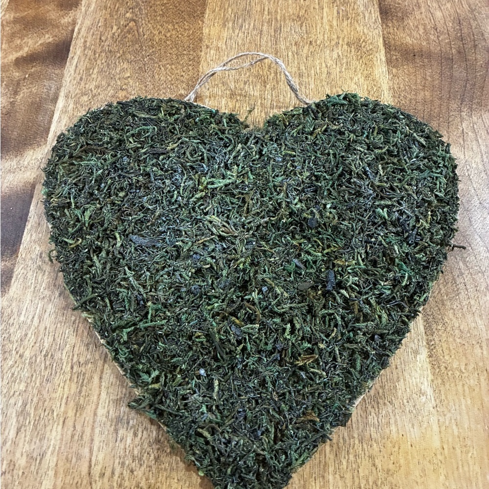 Moss Heart-Shaped Wall Decor